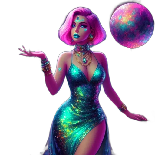 dress, concept art, fantasy art, comic book art transparent PNG cut-out