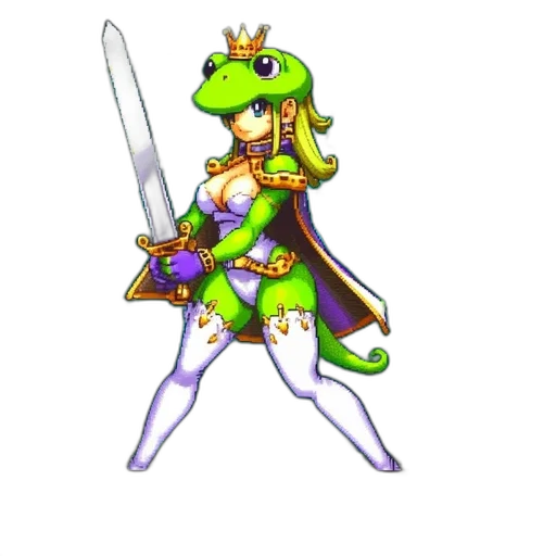 dragon, staff, sword, crown transparent PNG cut-out