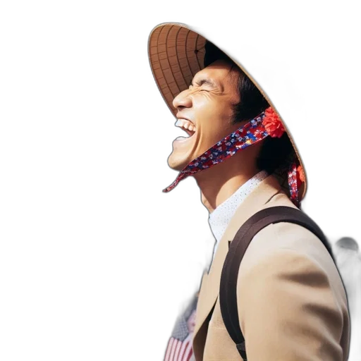 hat, staff, face, mask transparent PNG cut-out