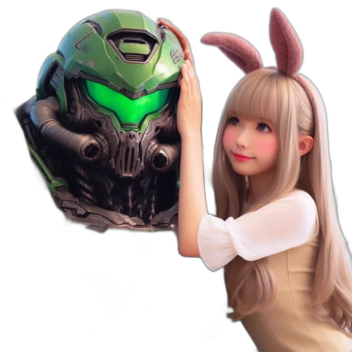mask, robot, weapon, creature transparent PNG cut-out