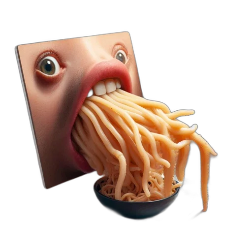 food, creature, face, animal transparent PNG cut-out