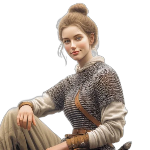 staff, crown, dress, hair transparent PNG cut-out