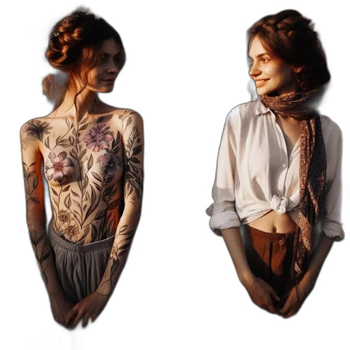 dress, jewelry, photorealistic, concept art transparent PNG cut-out