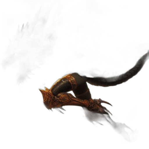 dragon, creature, animal, staff transparent PNG cut-out