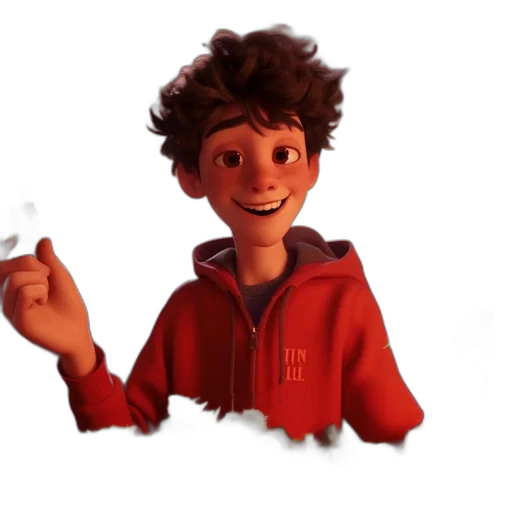 jacket, face, 3d render, concept art transparent PNG cut-out