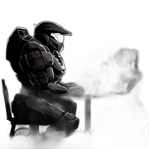 robot, weapon, face, mask transparent PNG cut-out