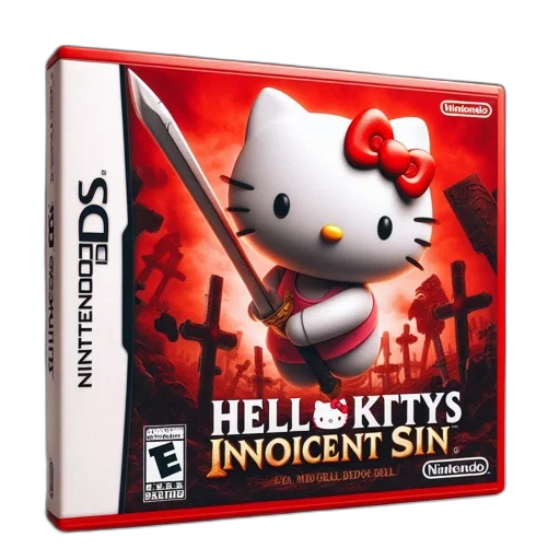 weapon, hello, kitty, depicted transparent PNG cut-out