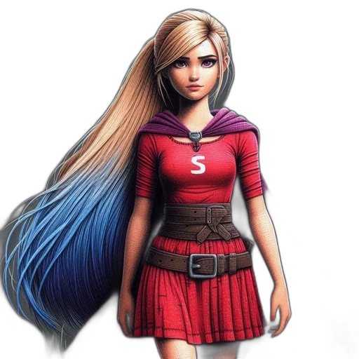 dress, hair, concept art, fantasy art transparent PNG cut-out