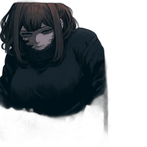 mask, creature, face, jacket transparent PNG cut-out