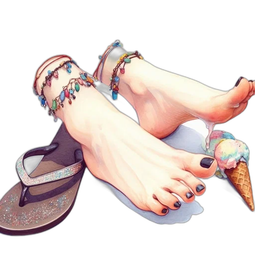 jewelry, shoes, photorealistic, watercolor transparent PNG cut-out