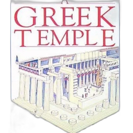 greek, temple, book, cover transparent PNG cut-out