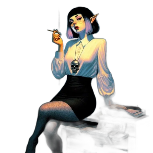staff, dress, jewelry, concept art transparent PNG cut-out
