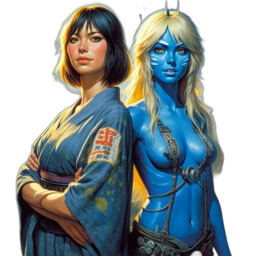 comic book art, fantasy art, concept art, photorealistic transparent PNG cut-out