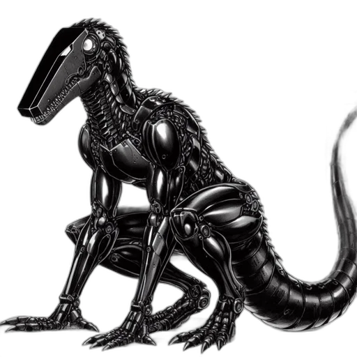 dragon, creature, animal, robot transparent PNG cut-out