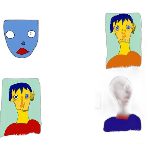 mask, face, robot, creature transparent PNG cut-out