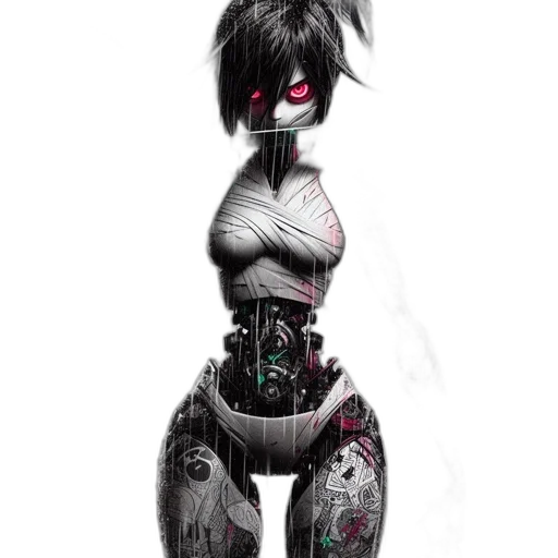 robot, dress, creature, mask transparent PNG cut-out