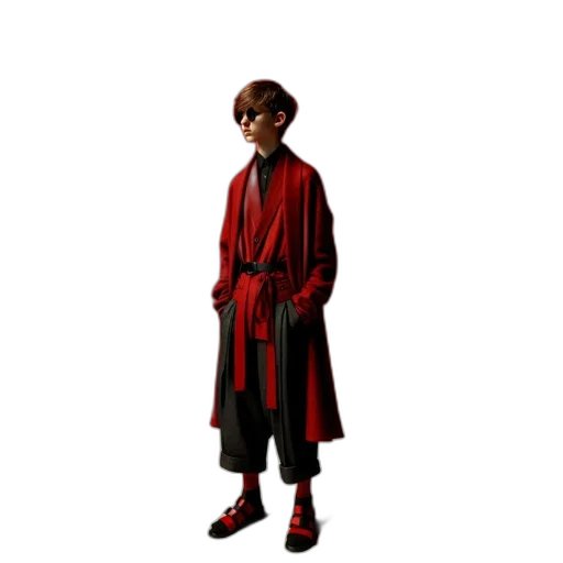 staff, jacket, mask, robot transparent PNG cut-out