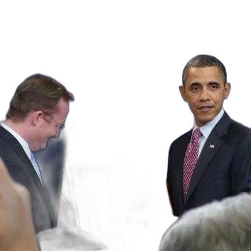 face, barack, obama, presents transparent PNG cut-out