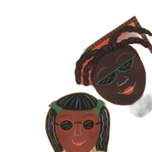 mask, hair, face, jewelry transparent PNG cut-out