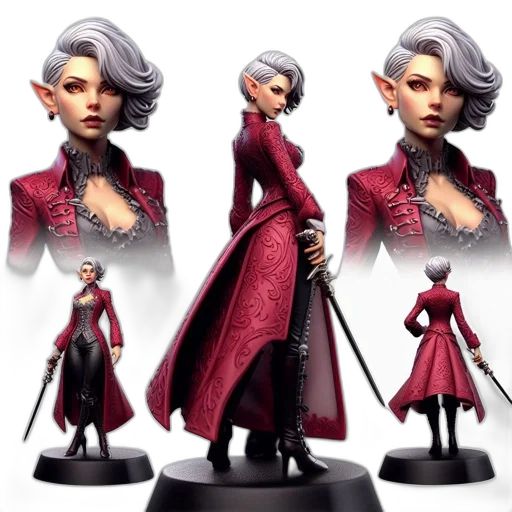 concept art, fantasy art, 3d render, comic book art transparent PNG cut-out