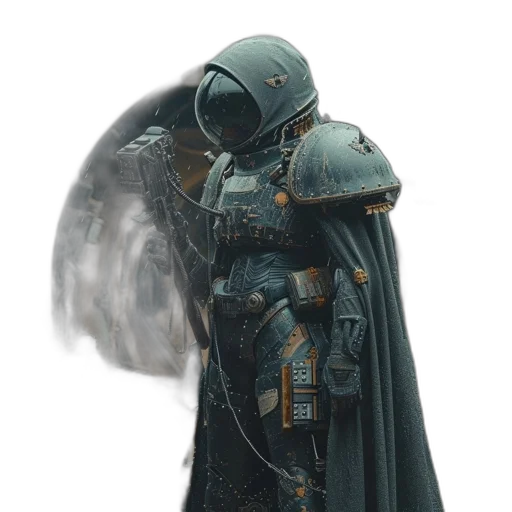 robot, mask, sword, jacket transparent PNG cut-out