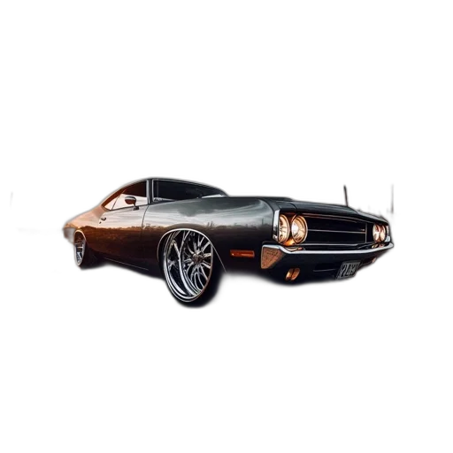 car, concept art, photorealistic, 3d render transparent PNG cut-out