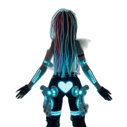 robot, hair, mask, jewelry transparent PNG cut-out