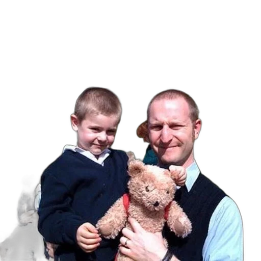 staff, photorealistic, man, child transparent PNG cut-out