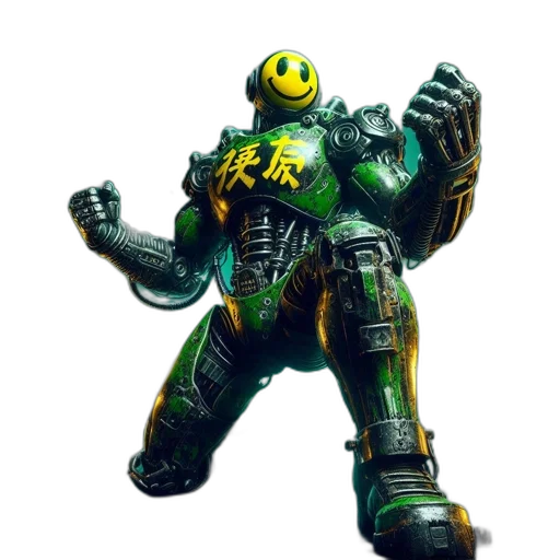robot, weapon, creature, staff transparent PNG cut-out