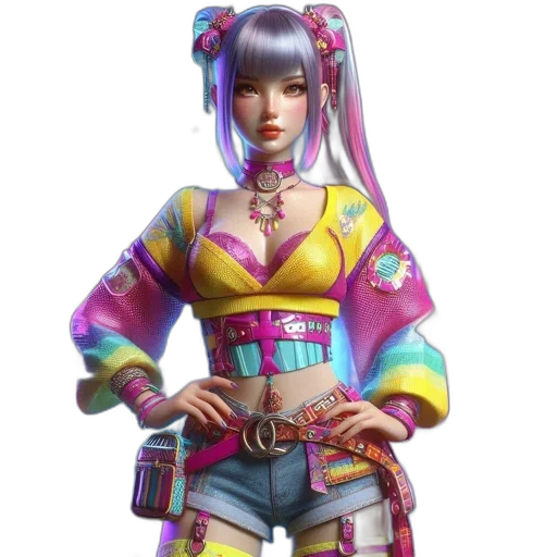 jacket, dress, concept art, 3d render transparent PNG cut-out
