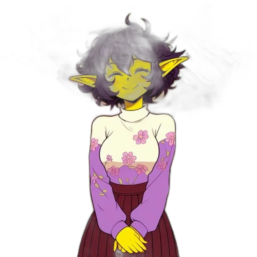 dress, staff, mask, creature transparent PNG cut-out
