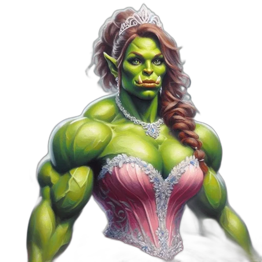dress, fantasy art, concept art, comic book art transparent PNG cut-out