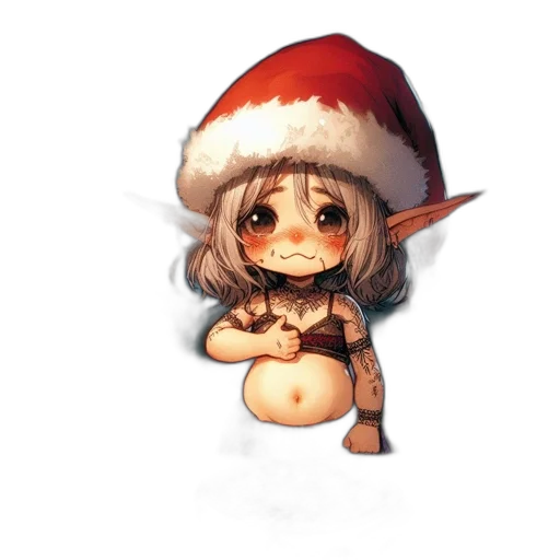 hat, creature, staff, weapon transparent PNG cut-out