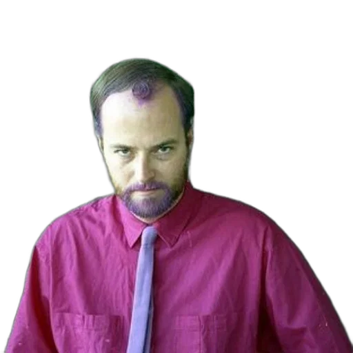 staff, jacket, face, hair transparent PNG cut-out