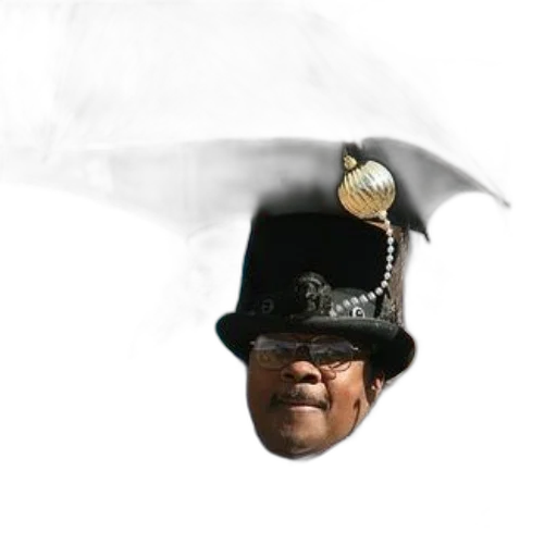 hat, umbrella, staff, mask transparent PNG cut-out