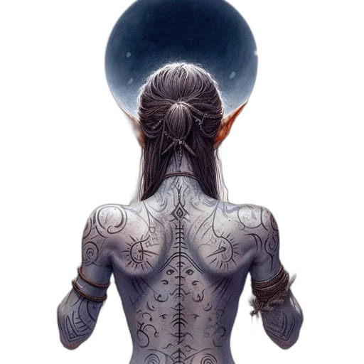 dragon, jewelry, dress, staff transparent PNG cut-out