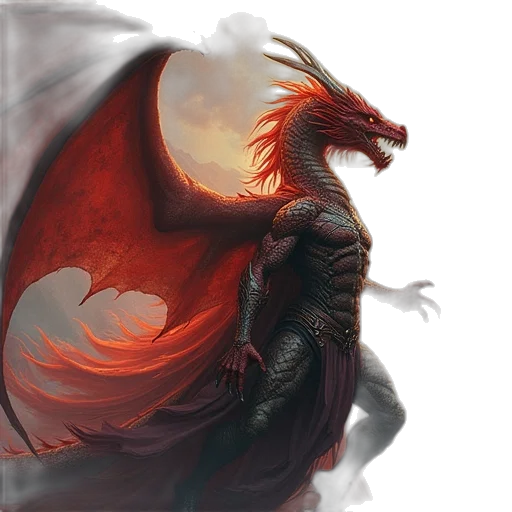 dragon, creature, animal, fantasy art transparent PNG cut-out