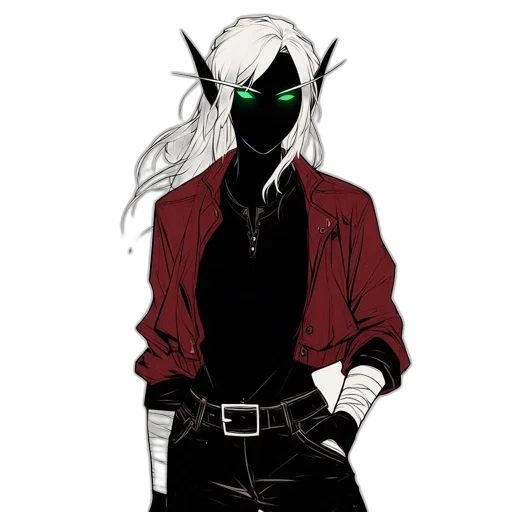 mask, jacket, staff, dragon transparent PNG cut-out