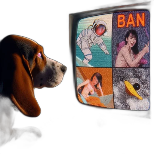 animal, photorealistic, vaporwave, 3d render transparent PNG cut-out