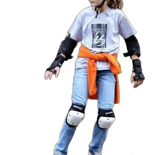 jacket, robot, staff, cyberpunk transparent PNG cut-out