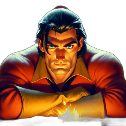face, jacket, comic book art, concept art transparent PNG cut-out