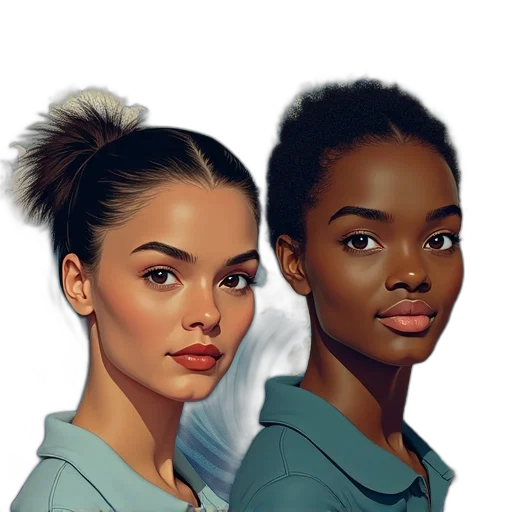 face, concept art, photorealistic, fantasy art transparent PNG cut-out