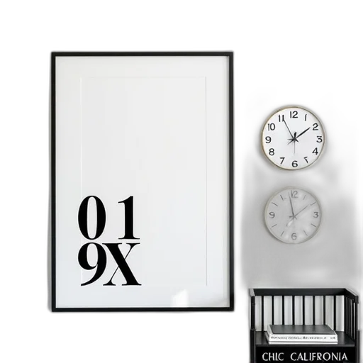 furniture, 3d render, monochrome, white transparent PNG cut-out