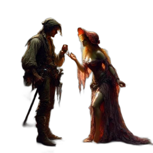concept art, fantasy art, comic book art, pixel art transparent PNG cut-out