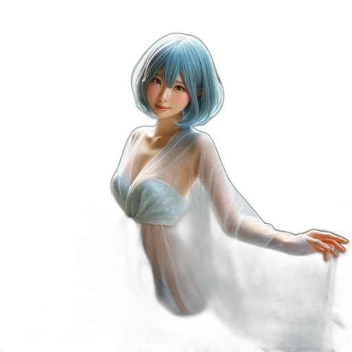 dress, robot, staff, face transparent PNG cut-out