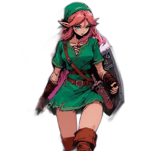 weapon, staff, dress, sword transparent PNG cut-out