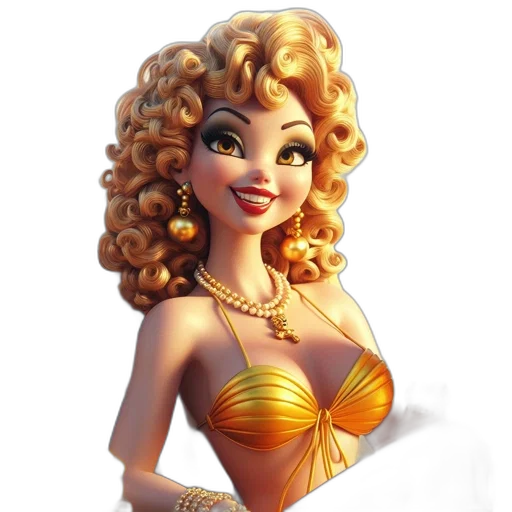 jewelry, dress, fantasy art, cartoon transparent PNG cut-out