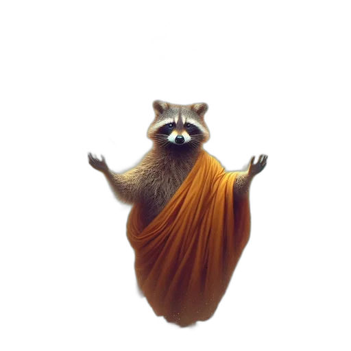 animal, creature, dress, staff transparent PNG cut-out