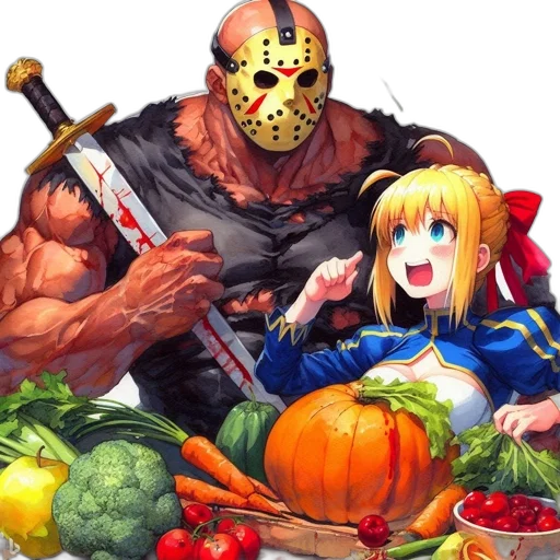 mask, food, concept art, comic book art transparent PNG cut-out