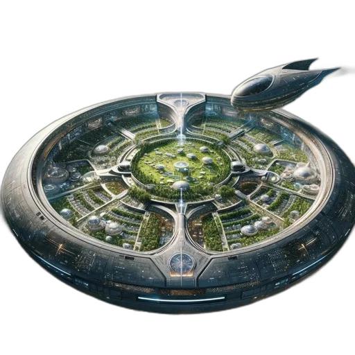 concept art, 3d render, fantasy art, outer space transparent PNG cut-out
